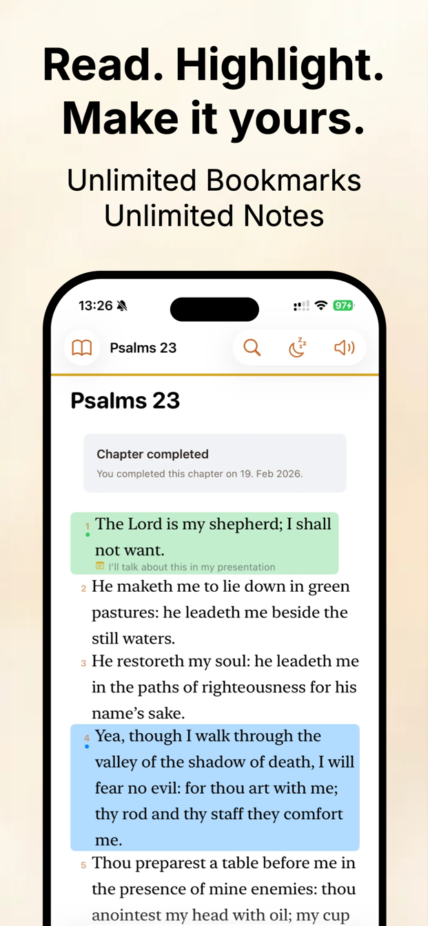 Father Leo app — read, highlight, and make the Bible yours