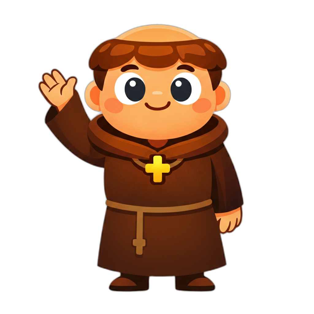 Father Leo waving hello