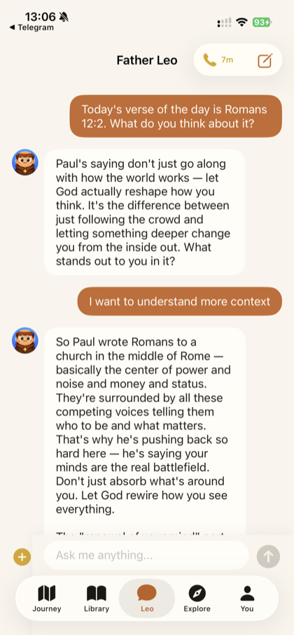 Chat with Father Leo about a Bible verse